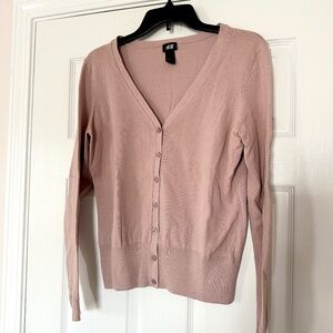 FINAL PRICE! H&M Basic Cardigan Mauve M